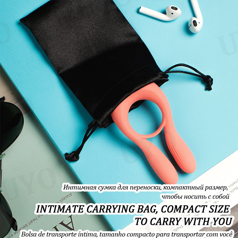 Male Vibrating Cock Ring Locking Silicone Penis Ring Delay Vibrating Ring G-Spot Stimulation Couple Toy