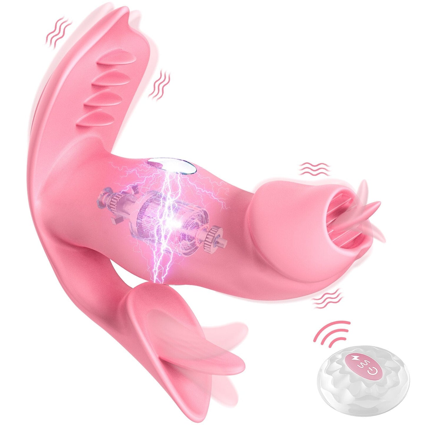 เลีย Vibrator สำหรับผู้หญิง Dildo ระยะไกล Anal Butt Plug Vibrating Mastusbator Clitoral Stimulator ช่องคลอด G จุดนวดเซ็กซ์ทอย