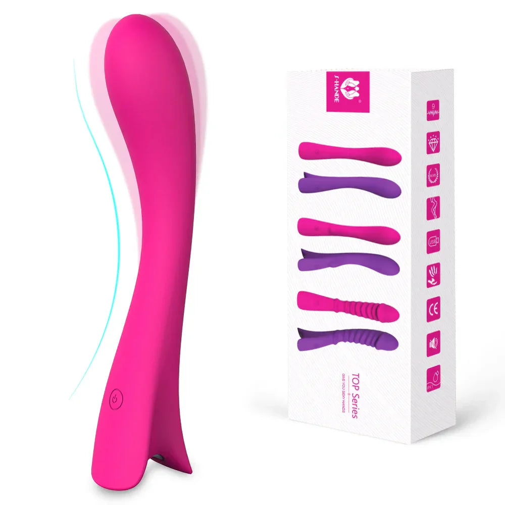 G-spot Vibrator, Premium Silicone, Rechargeable, Female Masturbation Aid, Sex Shop Vibrator, Adult Toy, Vibrators, Adult Toys