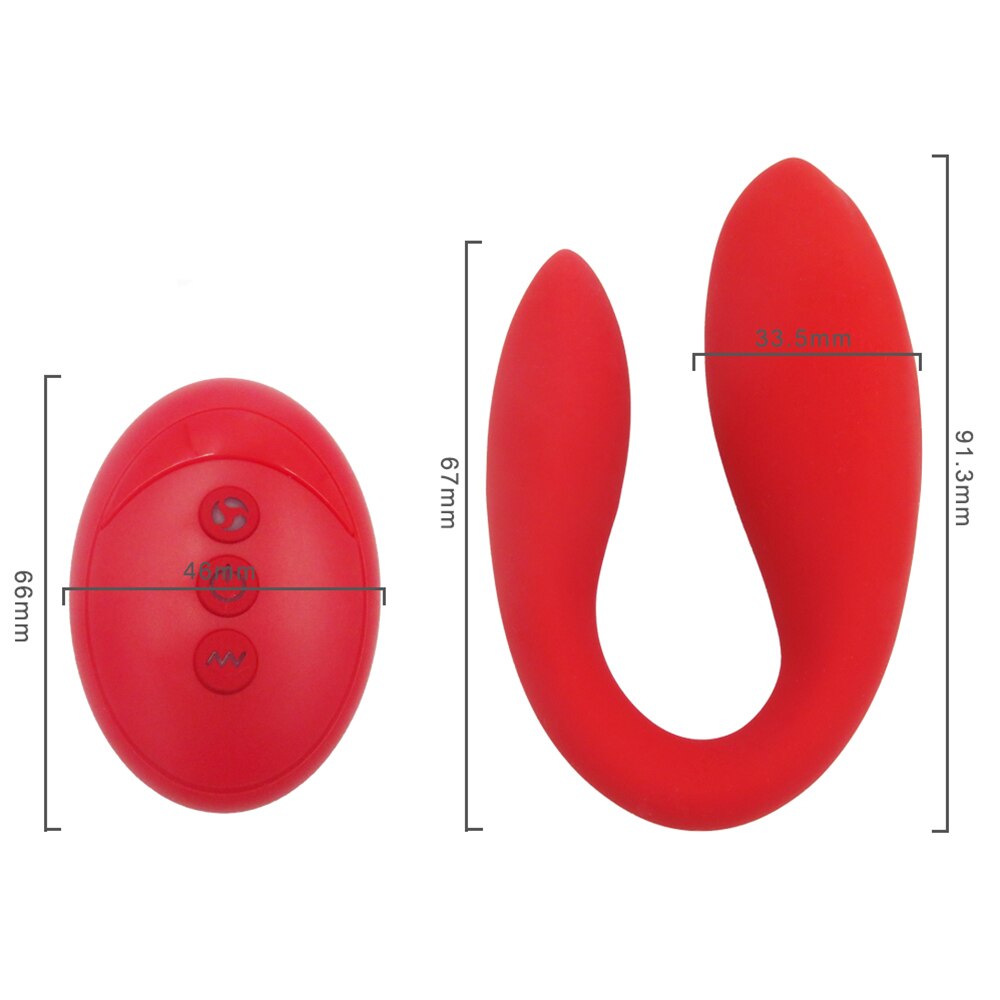 Couple Vibrator Wireless Remote Control Dual Vibrating Wearable Dildo Vaginal Clitoris Stimulator Sex Toy for Women Masturbator
