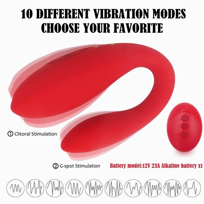 Couple Vibrator Wireless Remote Control Dual Vibrating Wearable Dildo Vaginal Clitoris Stimulator Sex Toy for Women Masturbator