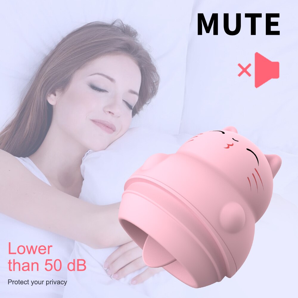 Mini Cute Cat Vibrators Toys for Women Lick Tongue Clitoris Vacuum Stimulator Vaginal Massager Adult Products Sex Toys for Women