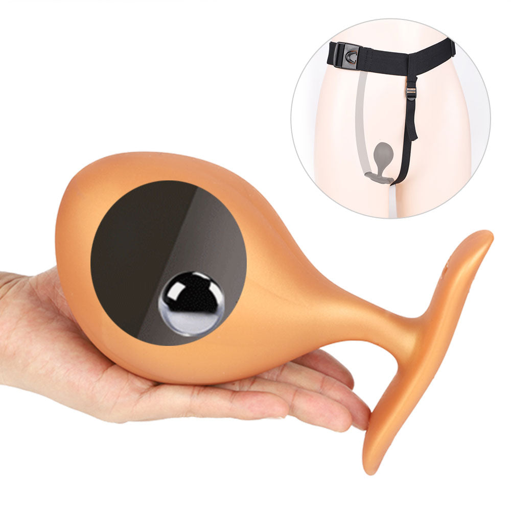 Wearable Anal Plug with Built-in Steel Ball Butt Plug Anal Toys Female Masturbation Tool Prostate Stimulator Sex Toys for Women