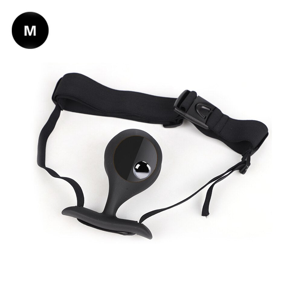 Wearable Anal Plug with Built-in Steel Ball Butt Plug Anal Toys Female Masturbation Tool Prostate Stimulator Sex Toys for Women