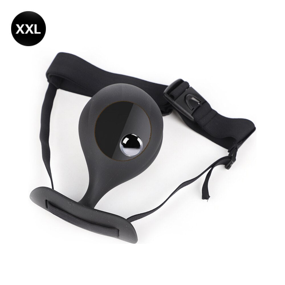 Wearable Anal Plug with Built-in Steel Ball Butt Plug Anal Toys Female Masturbation Tool Prostate Stimulator Sex Toys for Women