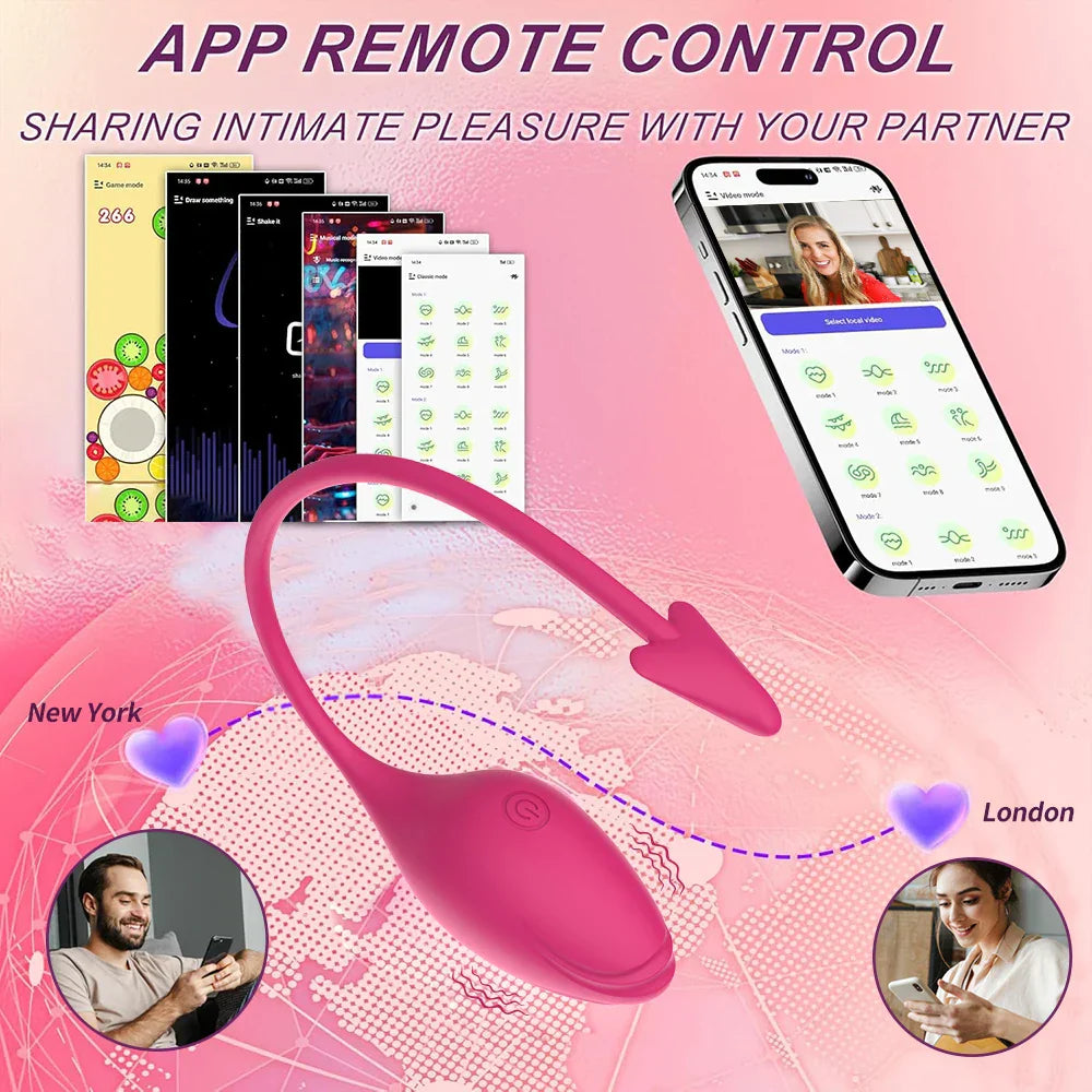 Wireless APP Control Insert Vagina Vibration Massage Clitoral Stimulation Wearable Vibrator G Spot Masturbation Female Sex Toys