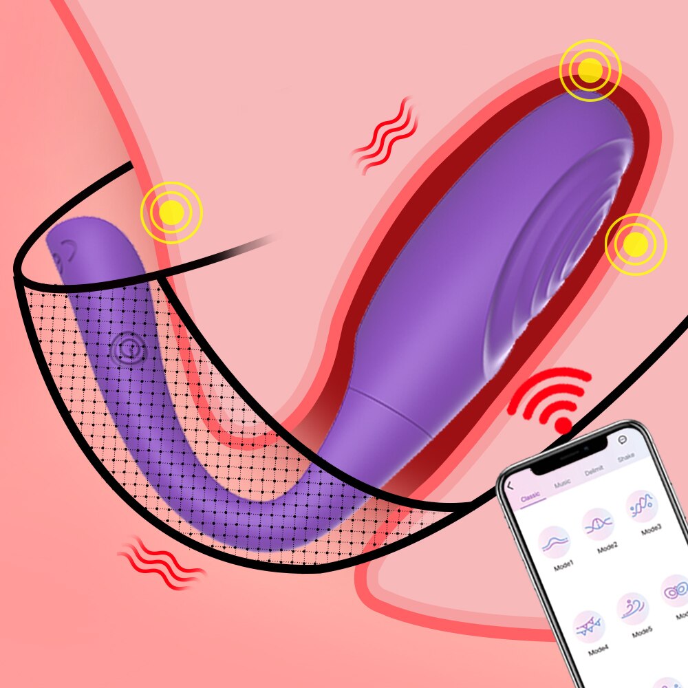 Wireless Bluetooth for Women APP Remote Long Distance Control Dildo G Spot Massage Vibrator Female Magic Vibrating Egg Sex Toy