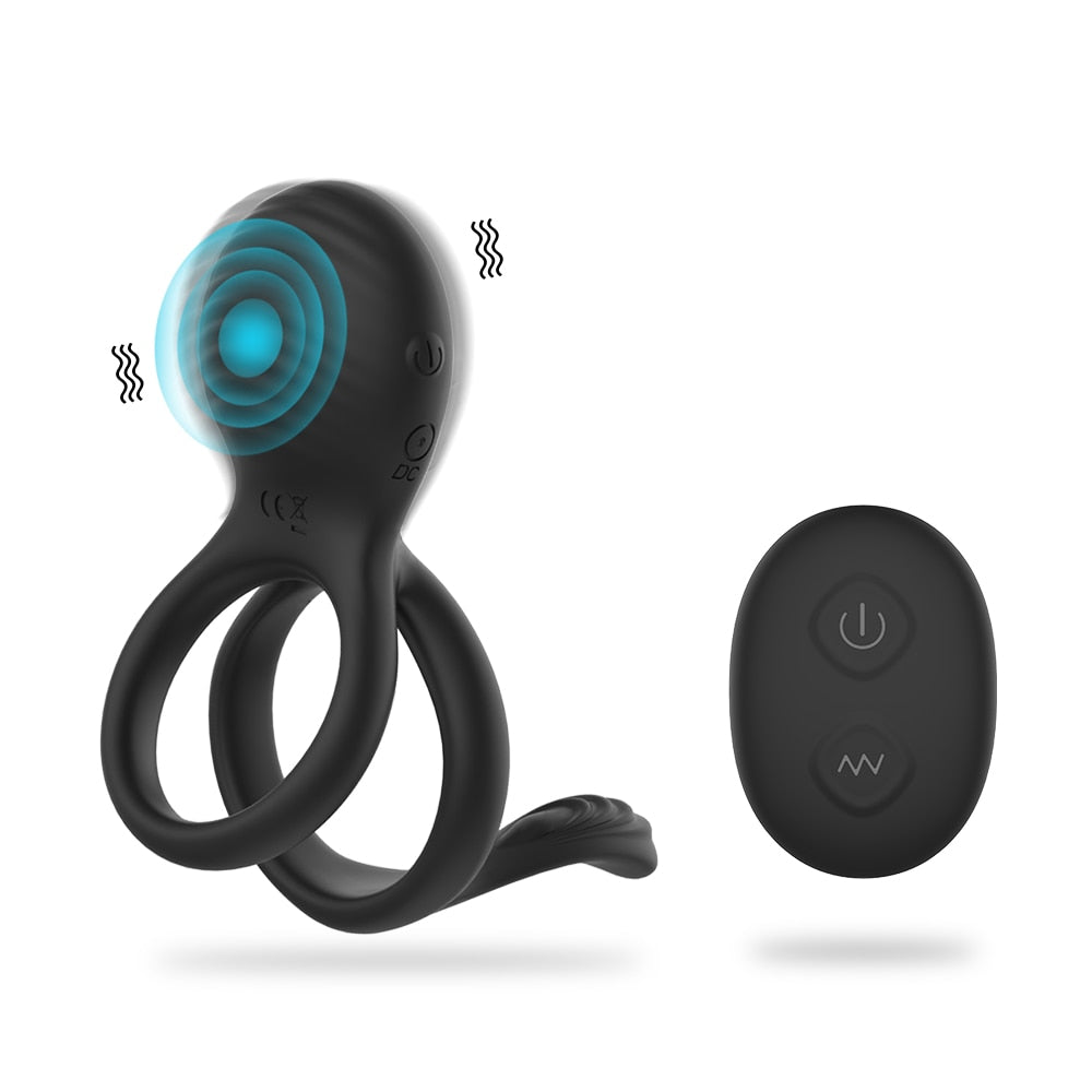 Wireless Couple Ring Sex Toys for Men's Penis, Vibrator Ring, Cockring, Retardant Ejaculation Delay, Remote Control