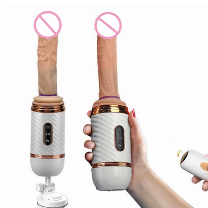 Wireless Remote Control Automatic Sex Machine Telescopic Dildo Vibrators For Woman Masturbation Pumping Gun Sex Toys For Woman