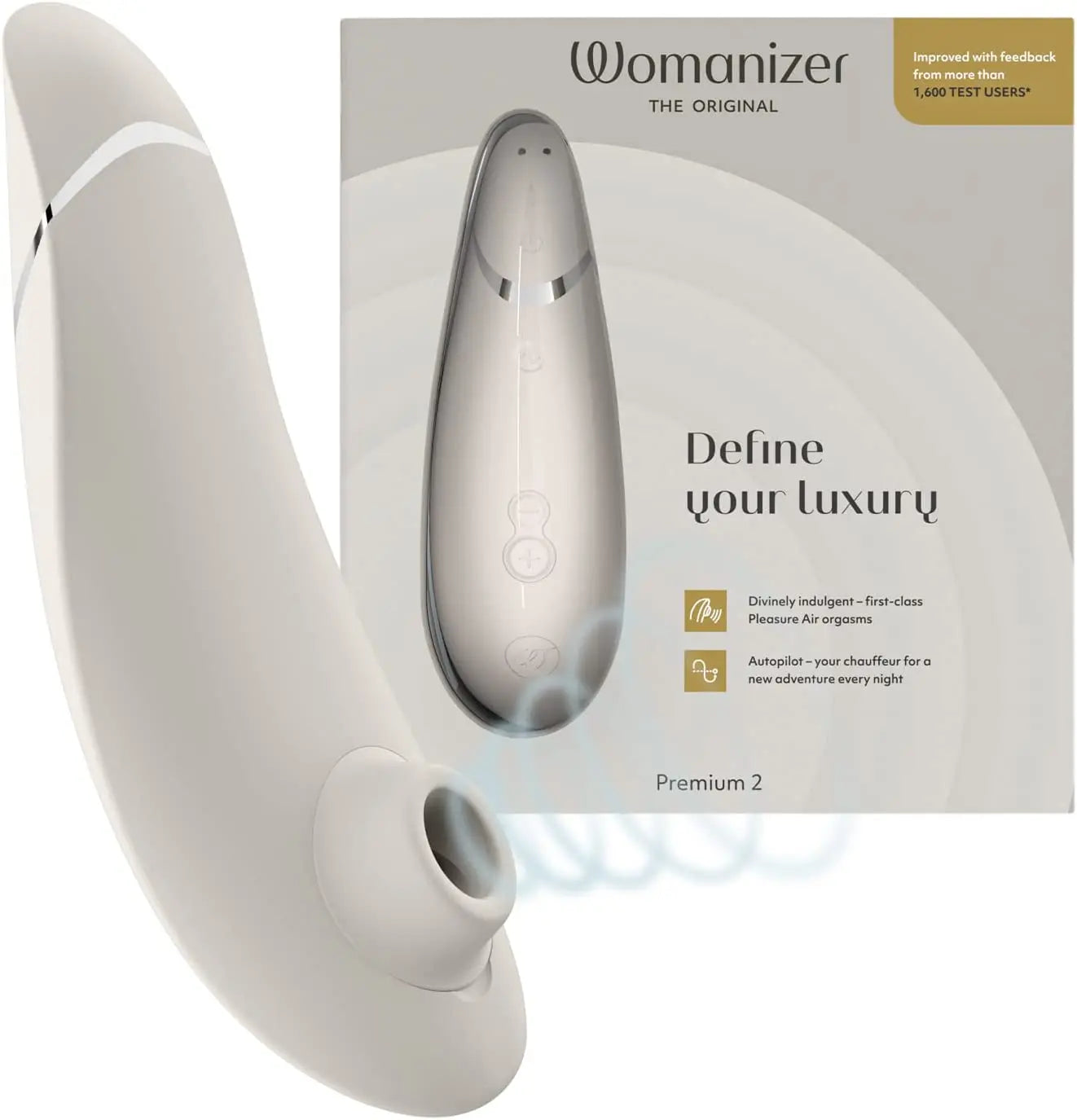 Womanizer Premium 2 Clitoral Vibrator Clit Sucking Massaging Sex Toy Massager for Women