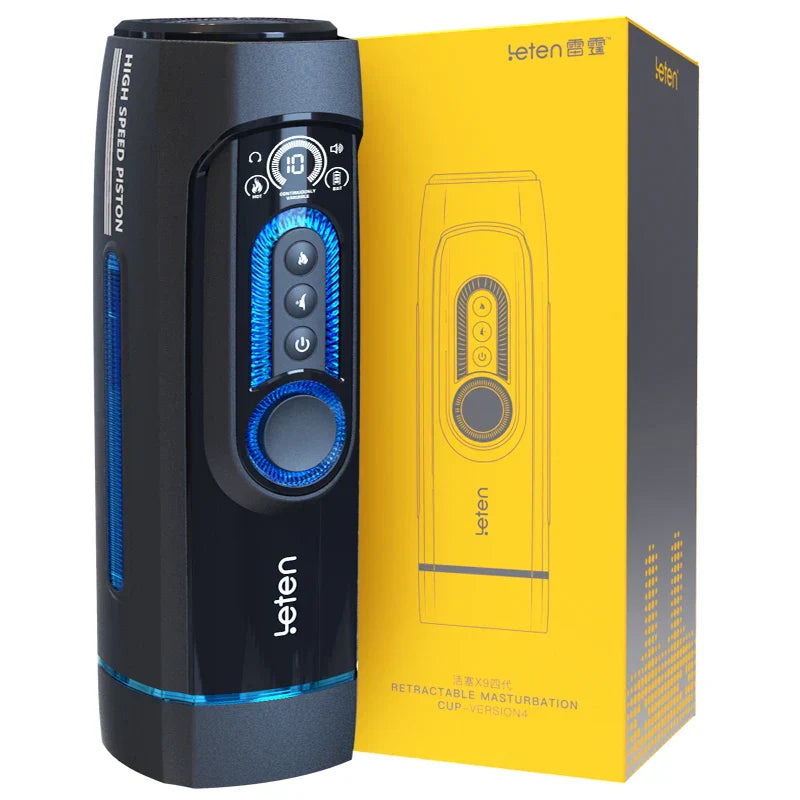 X9-IV leten Masturbator for Gay Men, High-Speed Heating Vibrator, Adult Sex Toy