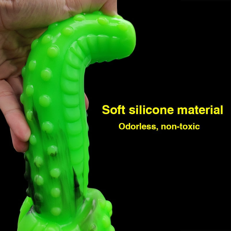 YOCY Realistic Tiger Dildos Silicone Animal Dick Penis Bumpy Little Pump Massage Gay Toys Butt Plug Sex Toys for Women Adult Toy