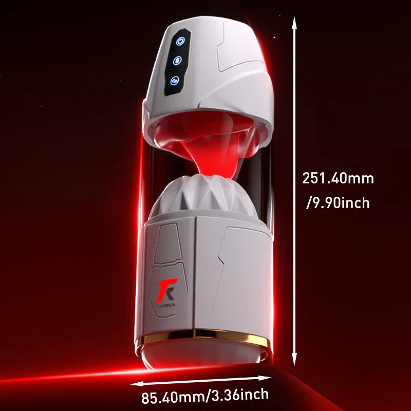 Yeain Sex toys Men Automatic Masturbation Cup Adult Sexy Toy Tongue Licking Sucking Vibrating Penis Trainer Heated Masturbator