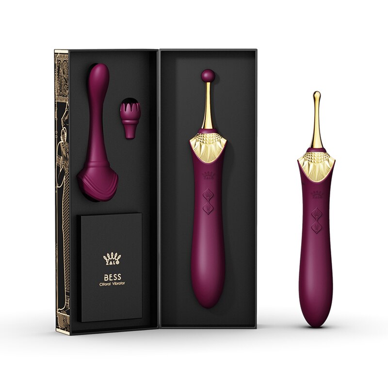 ZALO BESS 2.0 G-Spot Vibrator - Clitoral Stimulator with Dual Motors and USB Charging - Retro Massager Adult Sex Toy for Women