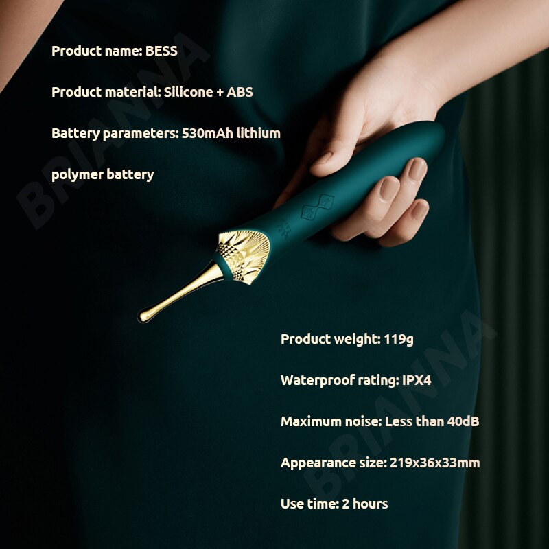 ZALO BESS 2.0 G-Spot Vibrator - Clitoral Stimulator with Dual Motors and USB Charging - Retro Massager Adult Sex Toy for Women