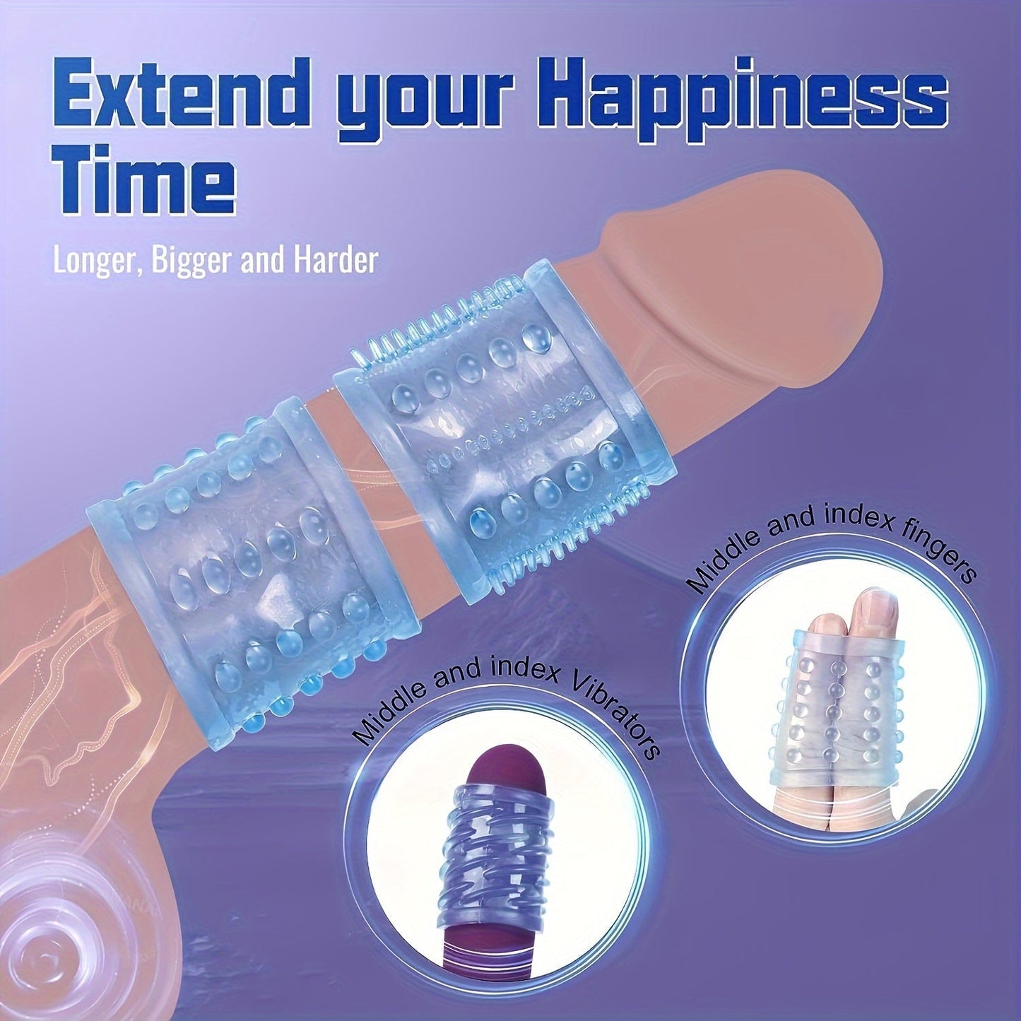 6pcs Sex Toys for Men. Penis Rings with 6 Elastic Textures, Reusable. Male Sex Toys Cock Ring. Penis Sleeve for Enhanced Erection, Extended Time Cock Rings. Adult Sex Toys for Men and Couples