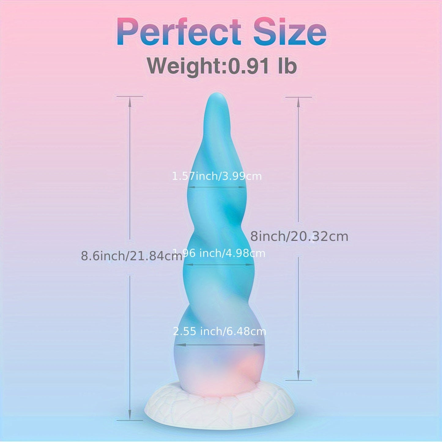 Huge Thick Monster Dildo for Women - 8.6 Inch Realistic Fantasy Big Silicone Anal Dildo with Strong Suction Cup for Hands-Free Play. Soft G Spot Prostate Massager Adult Sex Toys for Female and Couples