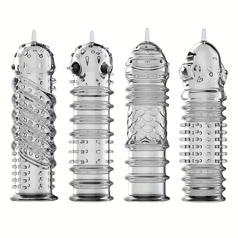 Crystal Men's Adult Sex Toy Penis Cover Sleeve Penis Extender Reusable Delay Ejaculation Add More Fun And Excitement For Men Women Couples