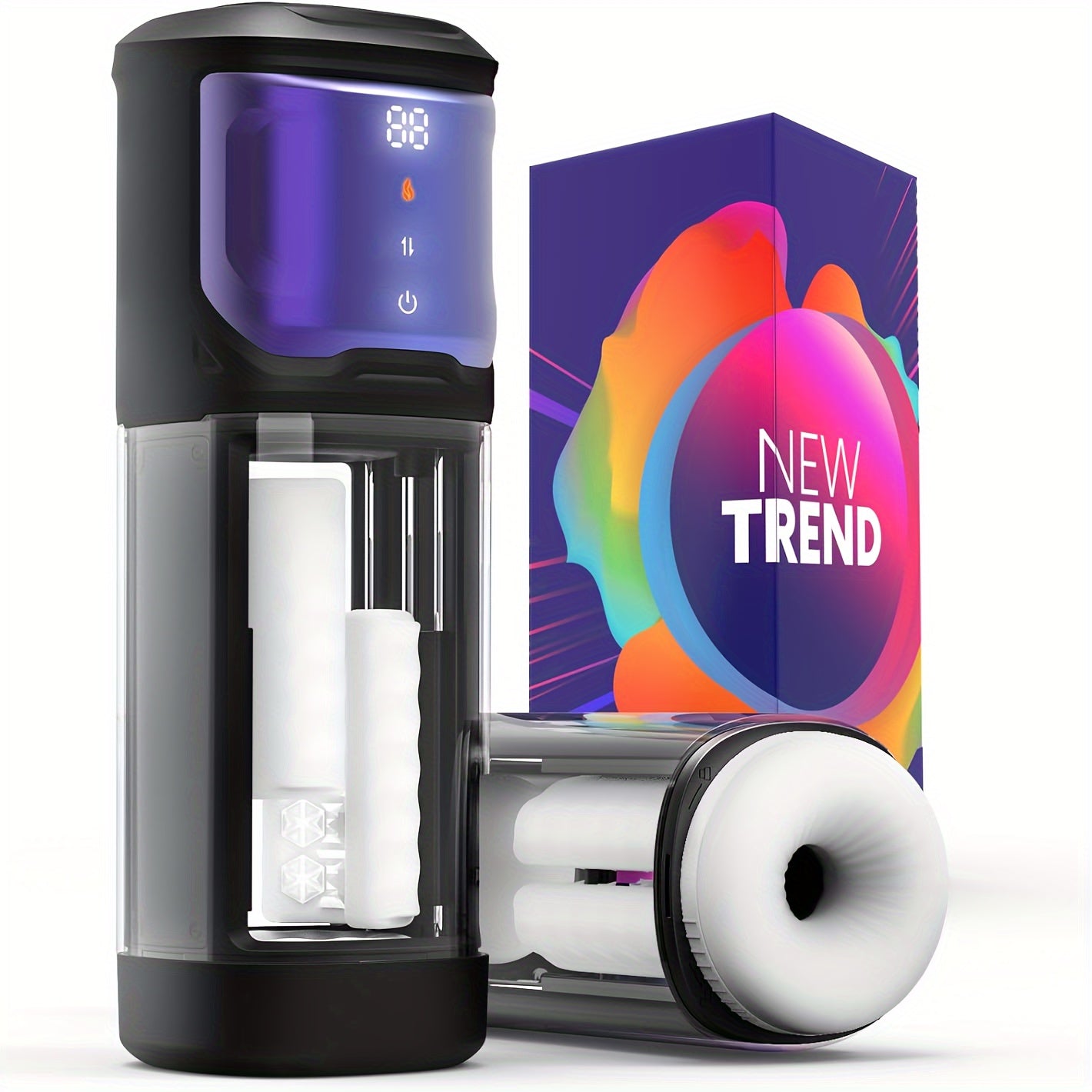 Male Masturbator Sex Toys For Men - Male Sex Toys Rubbing Heating Masturbator For Penis Stimulation. Adult Toys Men's Sex Toy With 6 Rubbing Thrusting & 9 Vibrating & 2 Heating Modes. Pocket Pussy Male