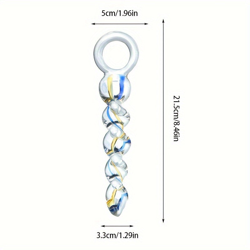 Glass Thread Rotation Anal Plug Dildo Crystal Butt Plug Adult Toys Sex Toys Anal Masturbation Prostate Massage for Couples Men
