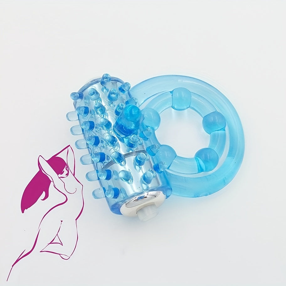 Portable Silicone Delay Ring With Dual Vibrating Circles - Enhance Stamina And Pleasure For Men And Couples