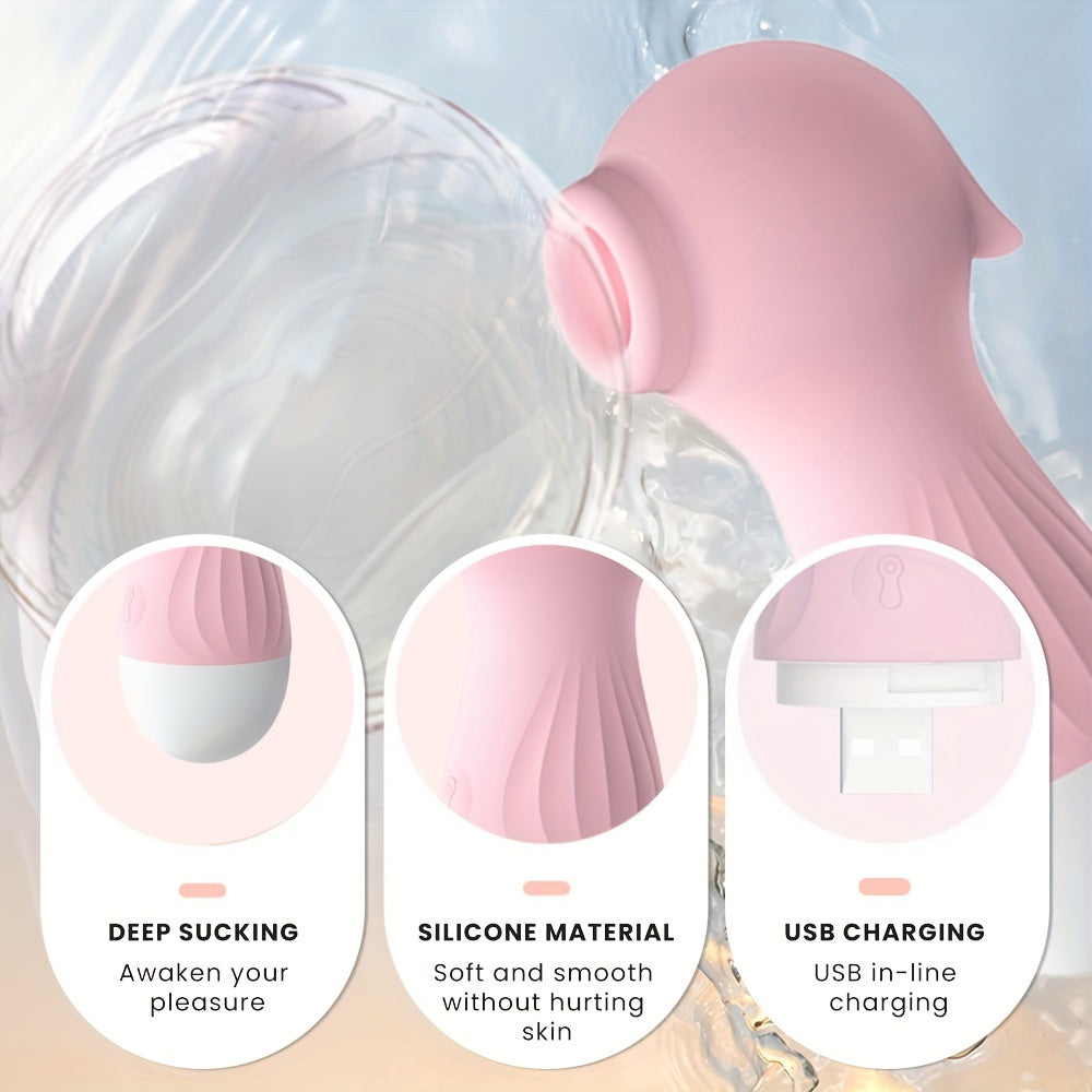 Clitoral Suction Vibrator, Silicone, 10 Frequencies, Vibration, Vaginal Massager, Sex Toys, USB Rechargeable