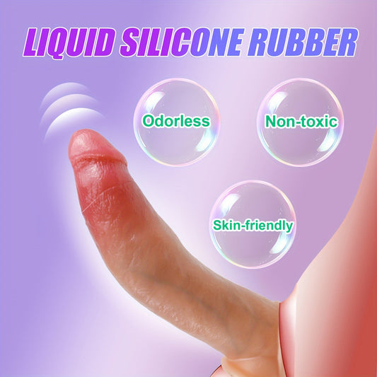 5.9-Inch Silicone Pteranodon Cock Sleeve - Waterproof. Non-Latex. Reusable. Realistic Textured Penis Extension. Elastic. Body Safe. for Men and Couples - No Electricity or Battery Needed