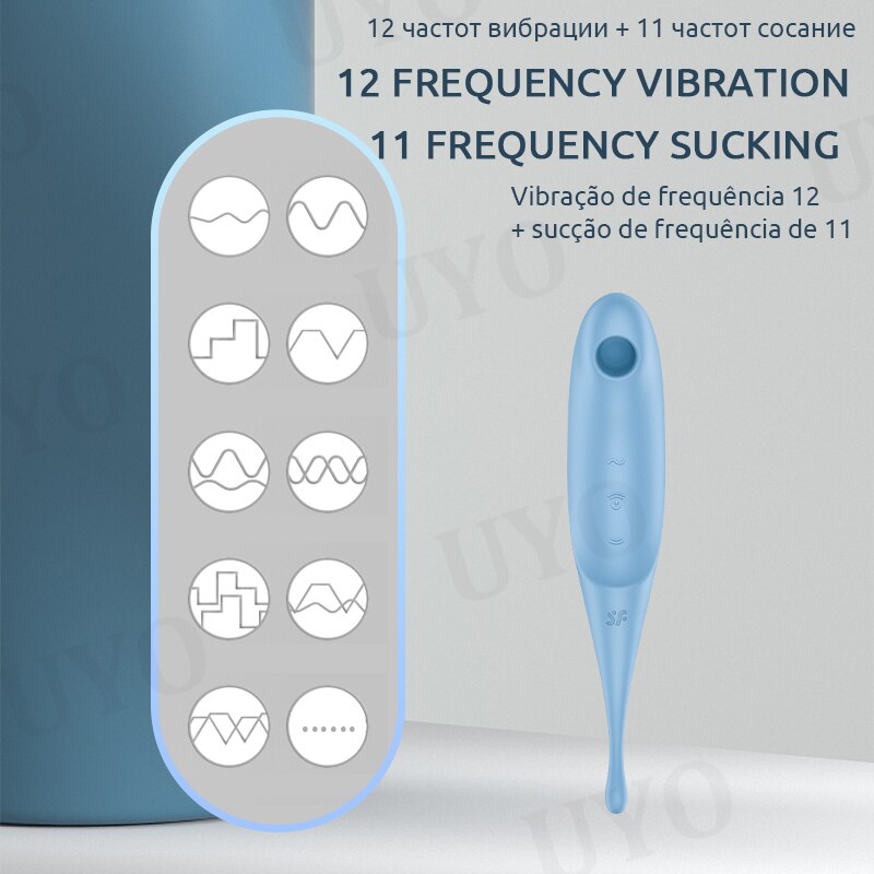 Clitoral vibrator for women, 2-in-1 clitoral vibrator sex toy