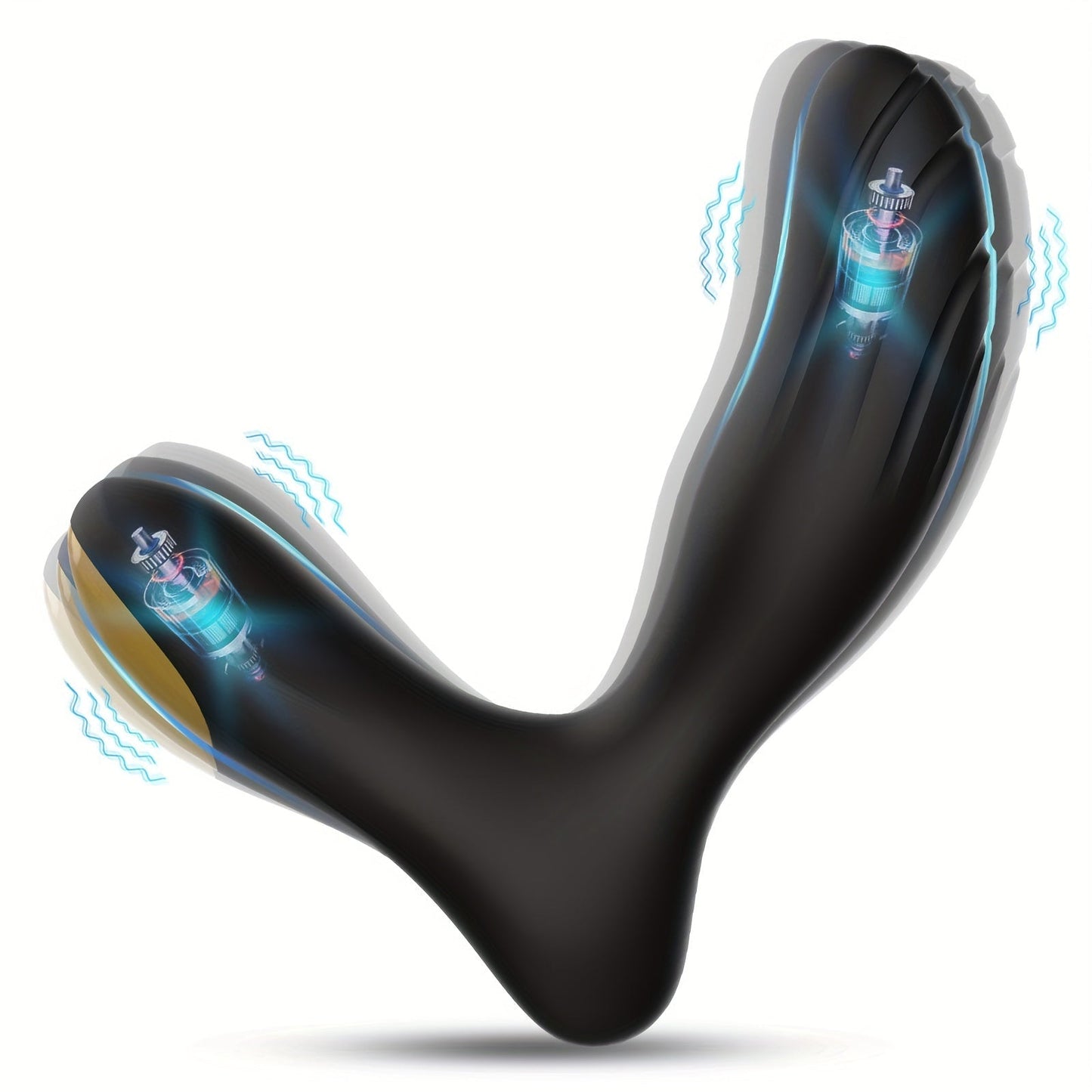 Vibrating Prostate Massager for Beginners. Personal Anal Toy P Spot Vibrator with Remote Control for Hands Free Play. Rechargeable Butt Plug with 10 Vibrations