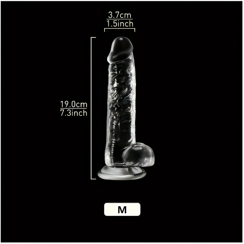 5 Sizes Transparent Soft Jelly Dildo Realistic Fake Dick Penis Sucker Butt Plug Sex Toys for Women Men Vagina Anal Sex Toys