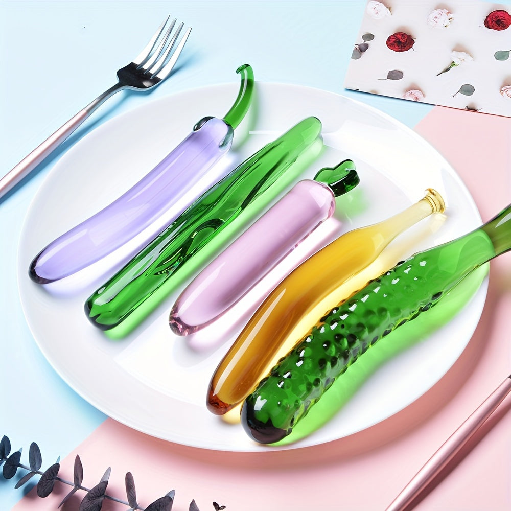 Sex Toy Fruit Vegetable Glass Dildo Masturbation Prostate Stimulator G-spot Massager Artificial Penis Adult Product for Women