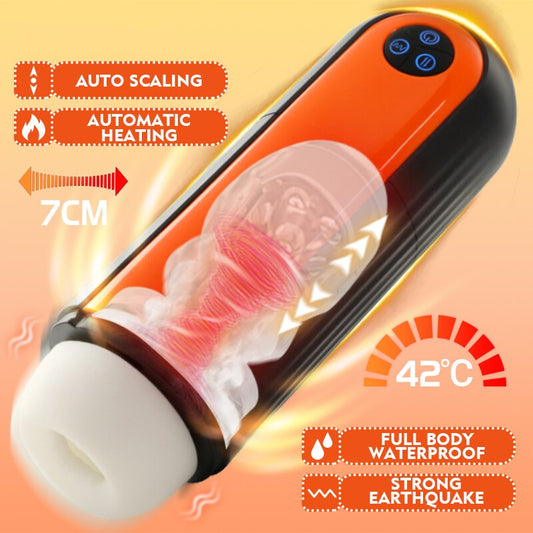 Automatic male masturbator sex toy, built-in waterproof blowjob machine, the best sexual experience for men.