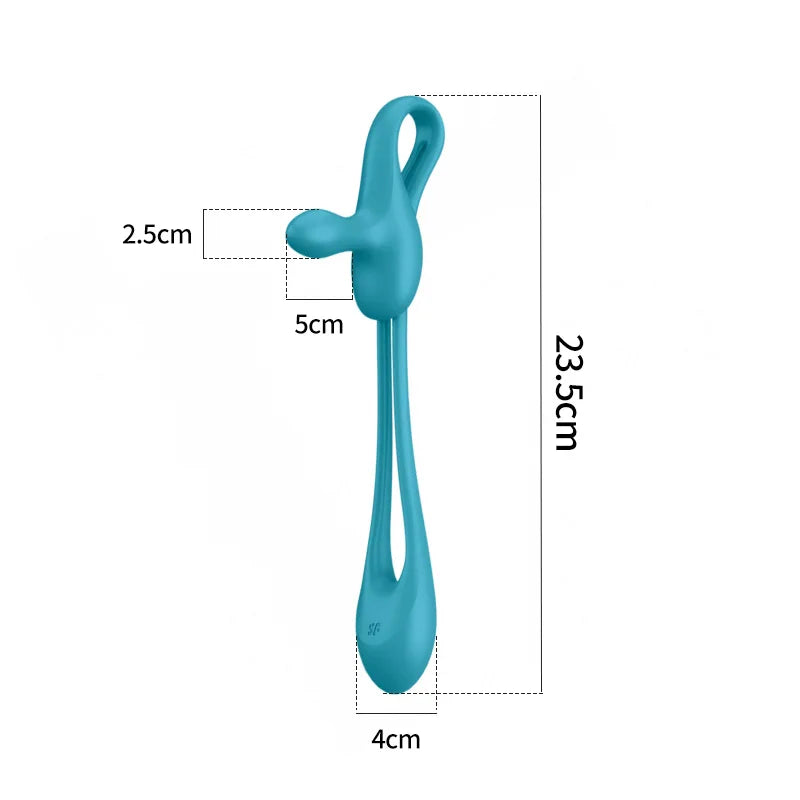 Satisfyer 2-in-1 Multifunctional Couple Sex Toy: Anal Butt Plug Vibrator, Delayed Ejaculation Cock Ring, Female Clit Vibrator