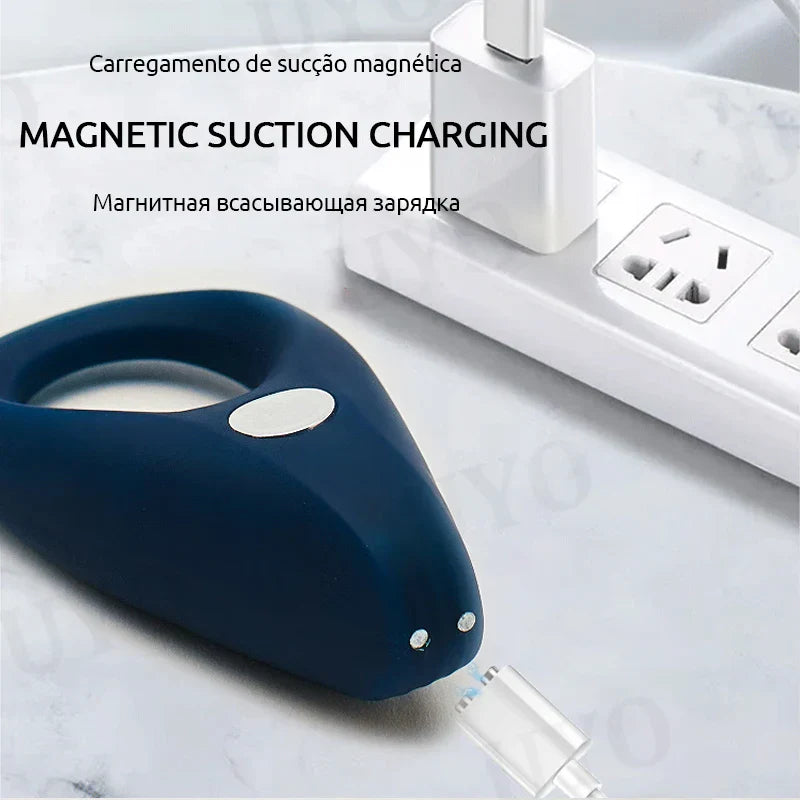 Satisfyer Rocket Cock Ring Vibrator: Delay Ejaculation Rings for Men, 10-Frequency Vibration Silicone Penis Ring