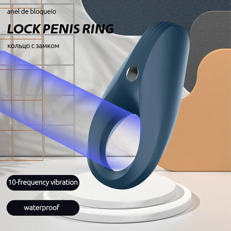 Satisfyer Rocket Cock Ring Vibrator: Delay Ejaculation Rings for Men, 10-Frequency Vibration Silicone Penis Ring